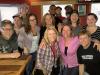 It was a happy birthday celebration for Jen (front in pink) & friends at Pizza Tugos.
